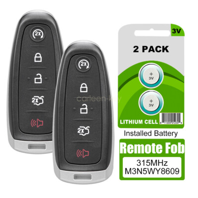 2 For 2017 2018 2019 Ford Escape Smart Prox Remote Control Key Fob M3N5WY8609