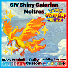 ✨Motlres Galar Shiny 6IV✨ Pokemon Scarlet & Violet 🚀Fast Legendary Fast🚀