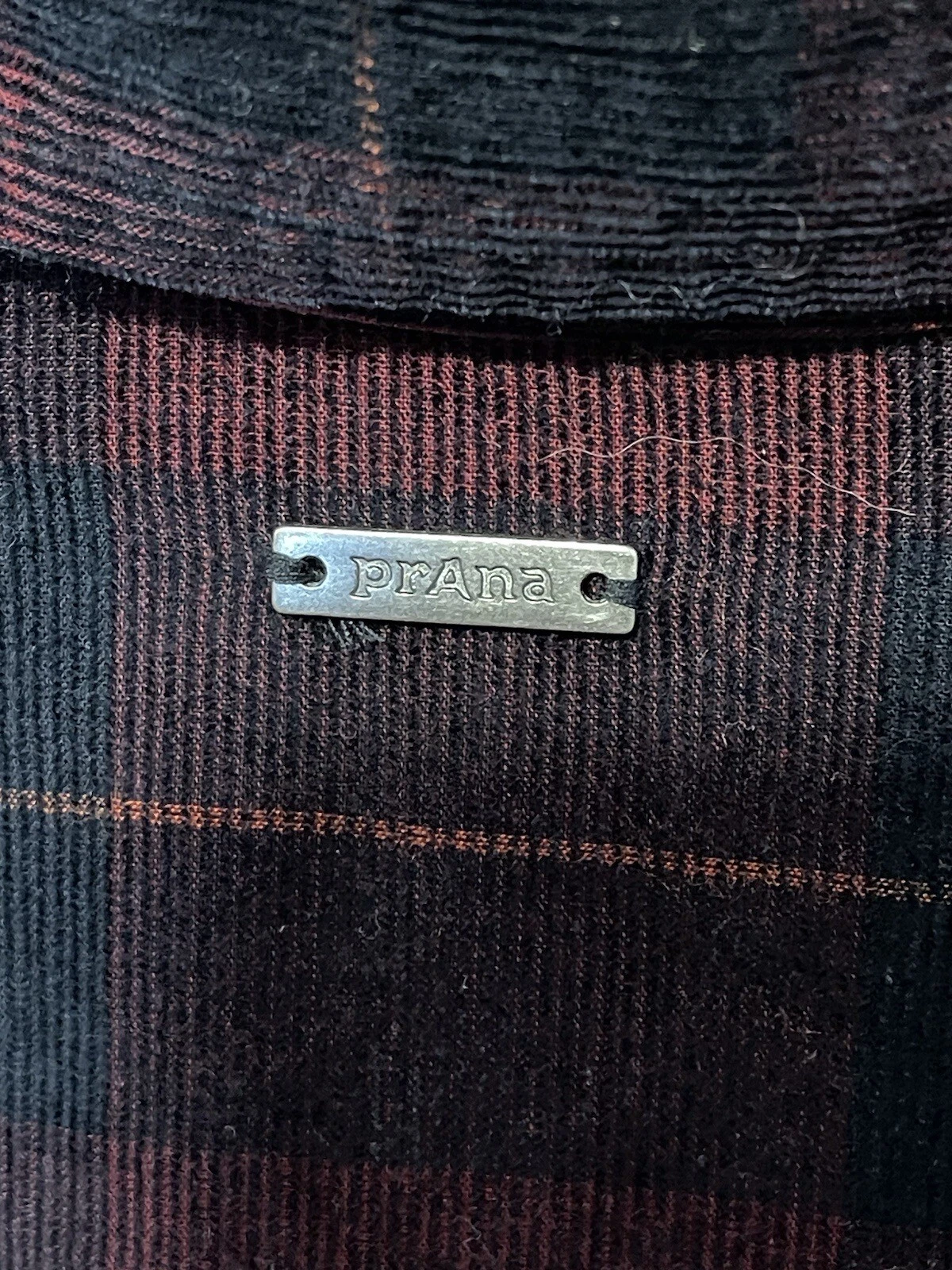 prana plaid micro corduroy snap front shirt