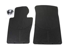 Genuine Front Black Rubber All Weather Floor Mats For BMW E46 325xi 330xi