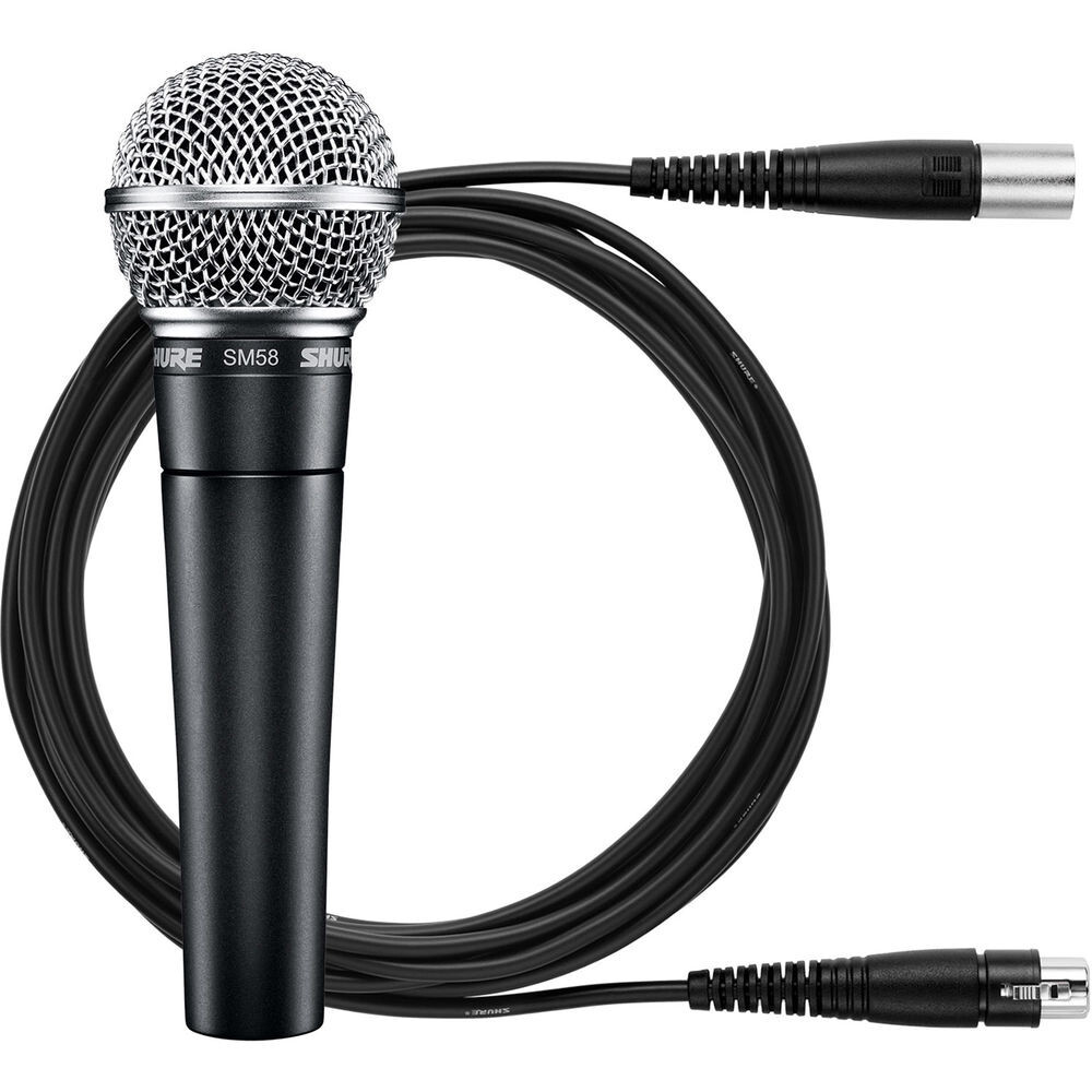 Shure SM58-CN Handheld Vocal Microphone With Cable & Pouch