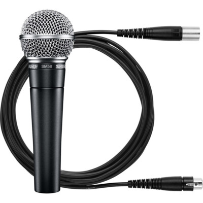 Shure SM58-CN Handheld Vocal Microphone With Cable & Pouch