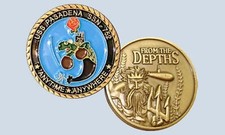 NAVY USS PASADENA SSN-752 SUBMARINE CHALLENGE COIN MADE IN USA