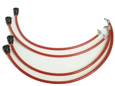 McCormick-Deering TracTracTor T-20 Red Cloth Copper Spark Plug Wire Set IH IHC