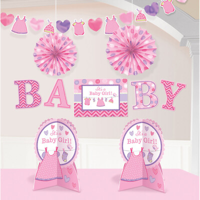 Baby Shower - Its a Girl Raumdeko  10 tlg Deko Pullerparty Babyparty Babyshower 