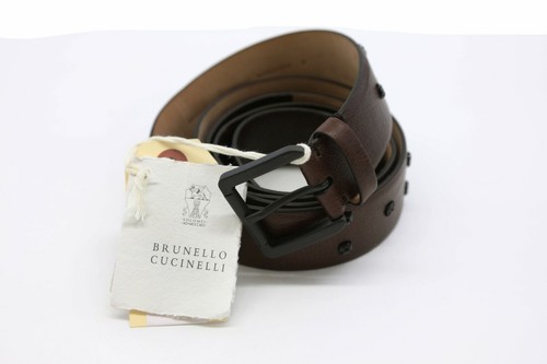 NWT$1095 Brunello Cucinelli 100%Leather Belt W/Dazzling Swarovski CrystalsM A191 - Picture 7 of 8