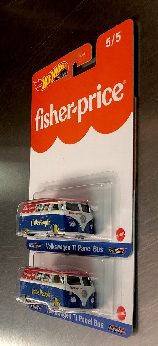 HOT WHEELS PREMIUM FISHER-PRICE VOLKSWAGEN T1 PANEL BUS 1/64