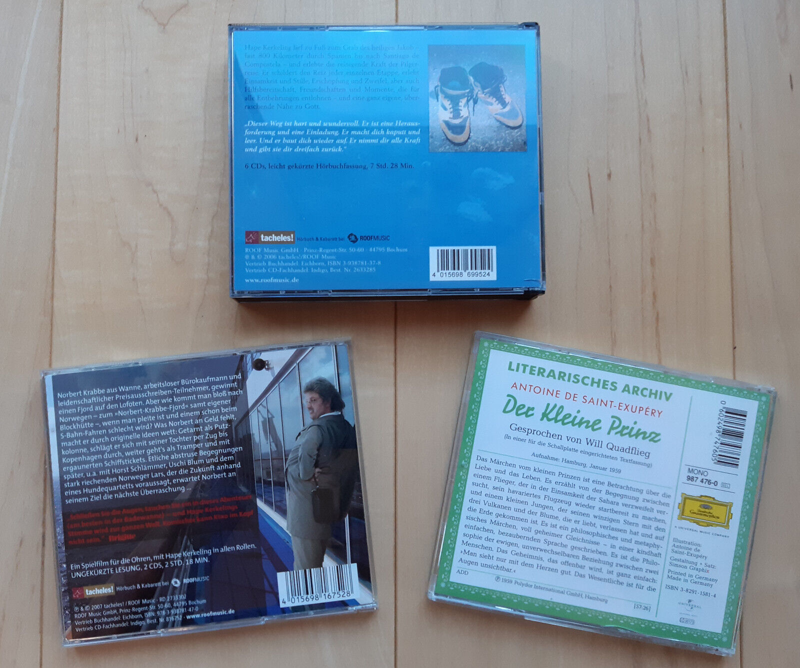 3x Hörbuch auf CD (2x Hape Kerkeling, 1x Der kleine Prinz)