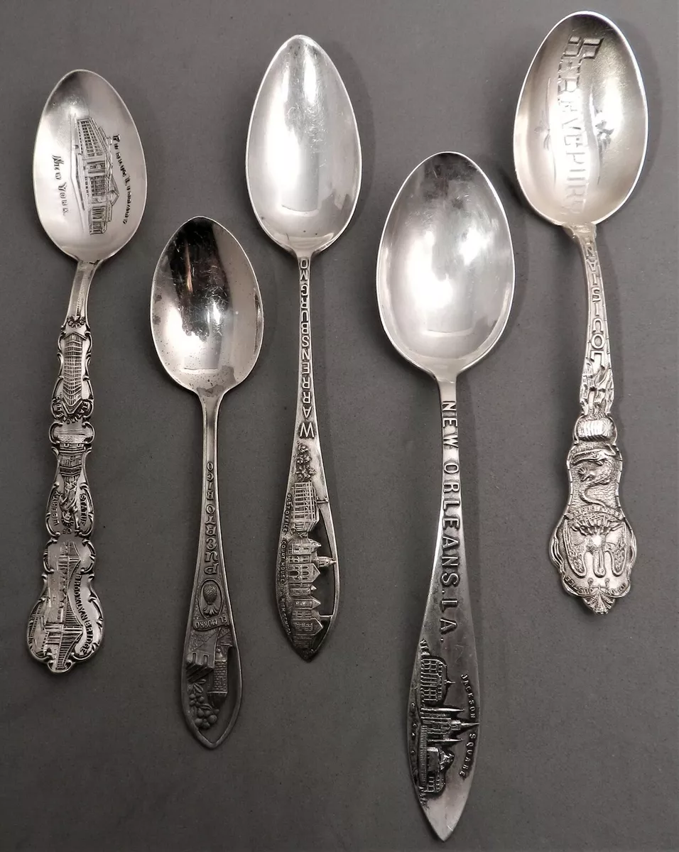 Sterling souvenir spoons clearance