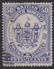NORTH BORNEO 1880's  50c  Good Used    (p115).