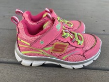 Skechers S Lights Pink Light Up Sneaker Girls Size Toddlers Size 7