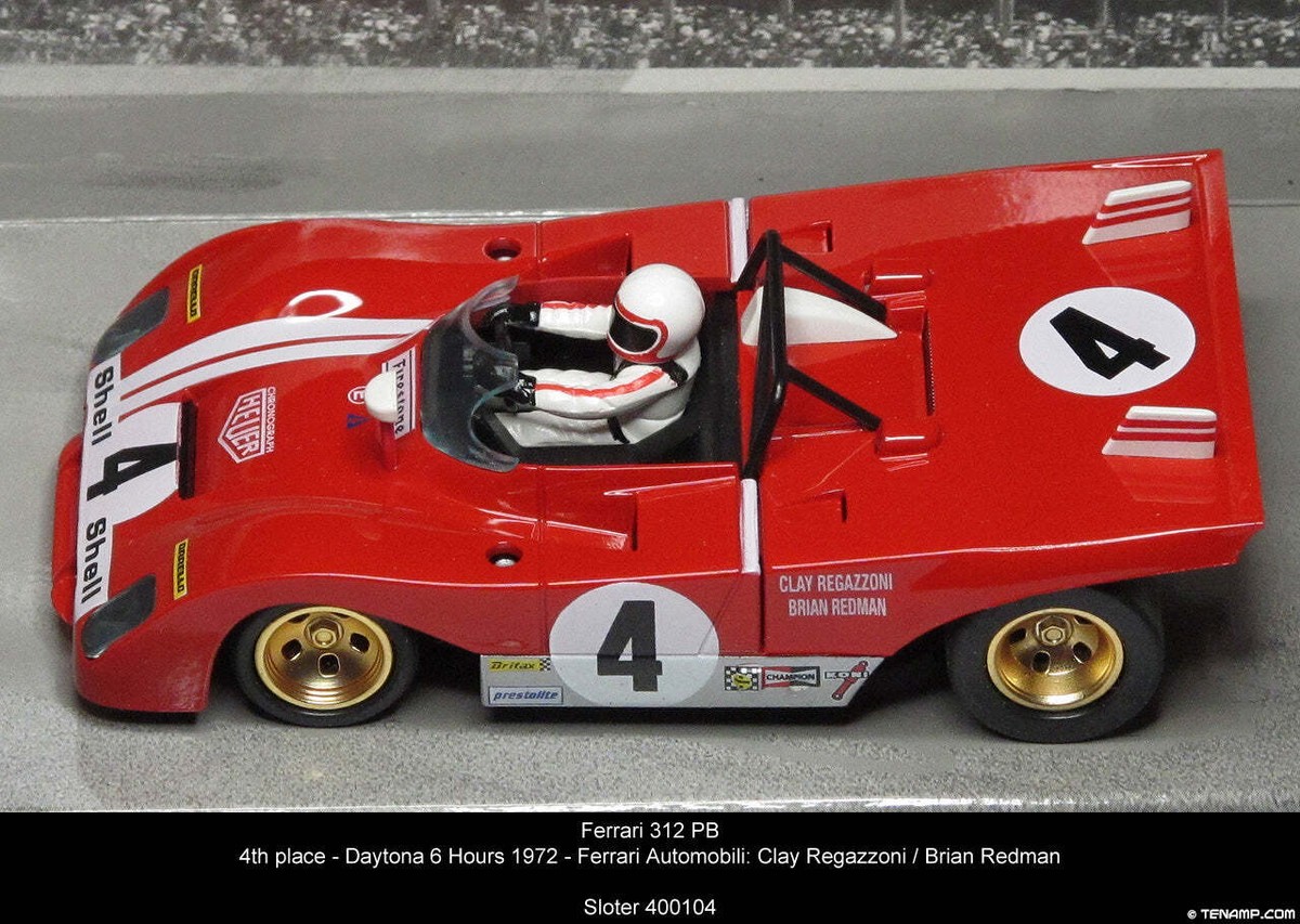Sloter Ferrari 312 PB Daytona 1972 1/32 Slot Car 400104 for Slot
