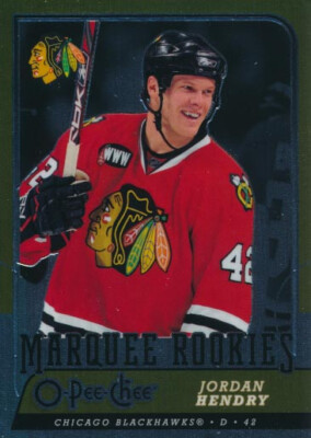 2008-09 O-Pee-Chee METAL #548 JORDAN HENDRY - Rookie - Chicago Blackhawks