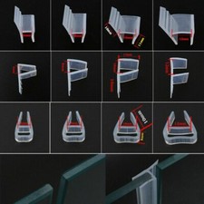 100cm Bad Duschabtrennung Tür Dichtung Streifen Glas Tür Spalt Gebogen Flach