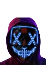 Poptrend Halloween Mask LED Light up Mask for Halloween Masquerade Parties,Carni