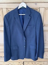 Ralph Lauren Blue Wool Blazer Plaid Mens 42 Reg