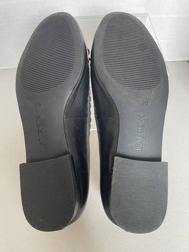 LAUREN Ralph Lauren Glennie Shoes Black Ballet Flats 5B - Picture 3 of 5