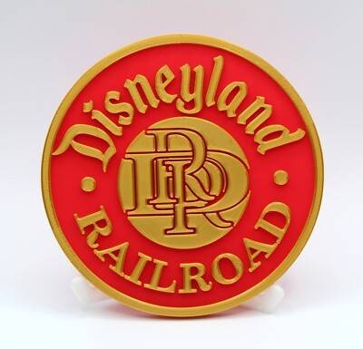 Disneyland Railroad 3D Printed Plaque Sign Prop Reproduction Train
