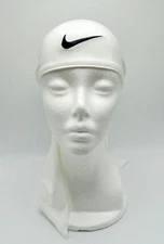 Nike DRI-FIT Head Tie 2.0 White/Black Adult Embroidered Swoosh Logo