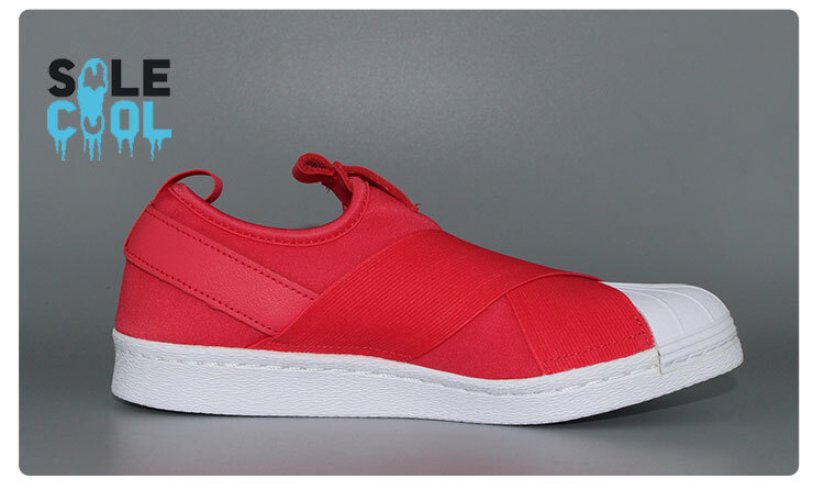 Adidas Superstar Slip-On Coral Red/White Women's Casual Shoes