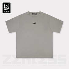 Game Official Zenless Zone Zero Beige/Grey Short Sleeve T-shirt Clothing Outfit