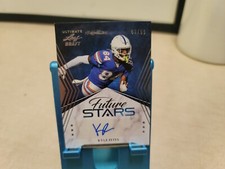 Kyle Pitts 2021 Leaf Ultimate Draft SILVER Future Stars RC Auto #'d/99 T8321