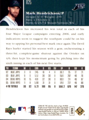 2006 Upper Deck Special F/X MLB Baseball Cards Pick Your Own Team or Players - Picture 148 of 164