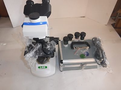 NEW LAB SAFETY SUPPLY 35Y991 Phase ContrastTrinocular Microscope, 3 Pc(P)