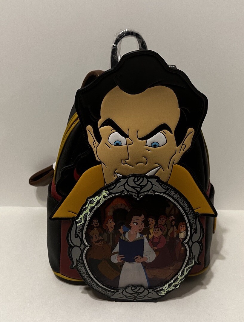 Loungefly Disney Villains Beauty & The Beast Gaston Lenticular Backpack s-l400.jpg main image 3