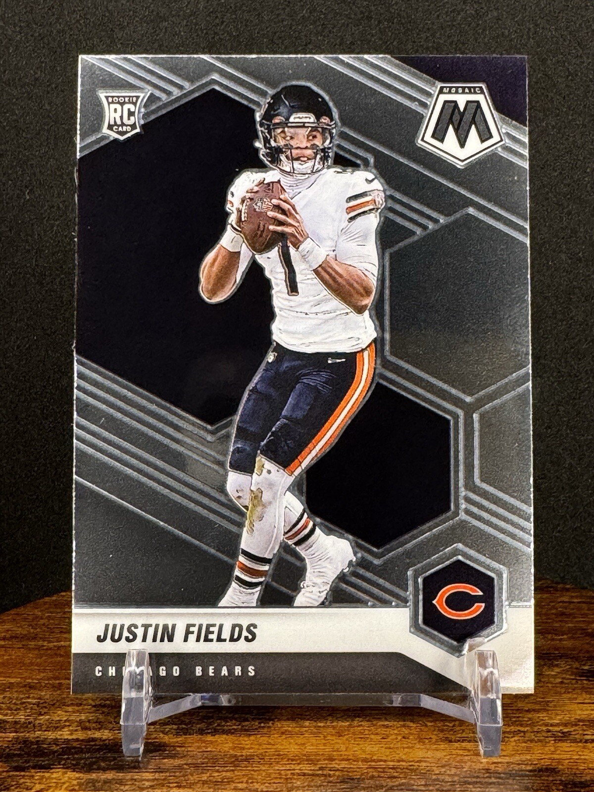 2021 Panini Mosaic Justin Fields Rookie Card RC #304 Bears Steelers
