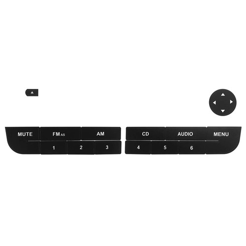 Dashboard Peeling Radio Stereo Button Repair Stickers Decal For Fiat Grand Punto - Picture 2 of 6