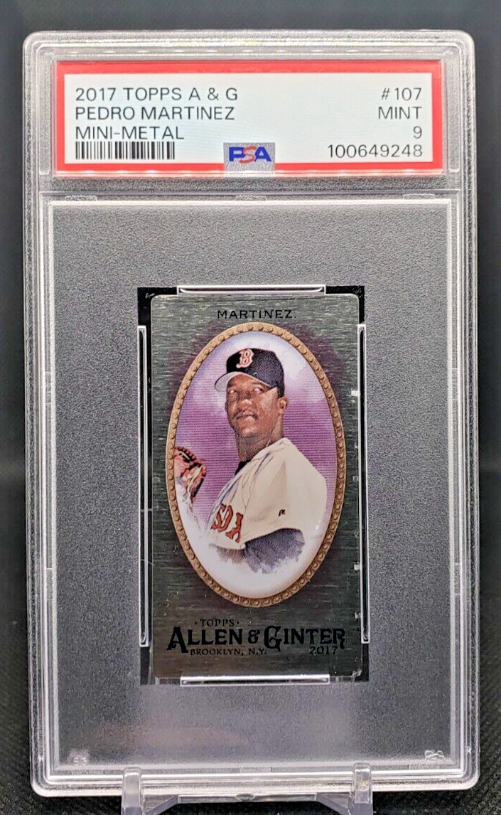 2017 Topps Allen & Ginter #107 Pedro Martinez Mini-Metal #2/3 PSA 9 (JBC1775)