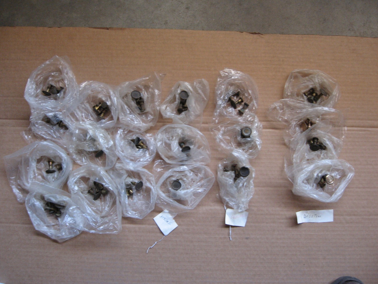 20 Sets of Used Short Brass Hand Saw BoltsDisstonSimondsAtkinsWar. Superior. eBay