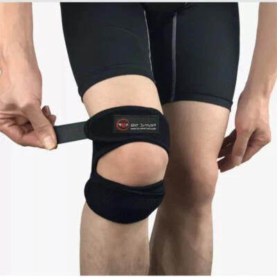 BE SMART Knee Support Brace Open Patella Running Strap Injury Pain Relief Adjustable