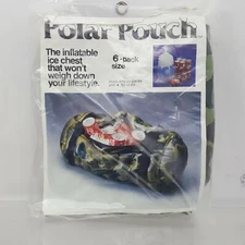 Vintage 1980s Polar Pouch Inflatable Cooler Ice Chest Bag Clothing 6 Pack Size