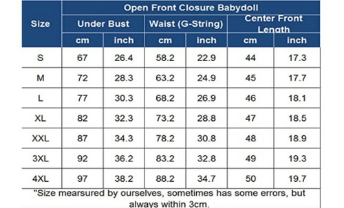 Women Lace Lingerie Front Closure Babydoll V Neck Nightwear Sexy Chemise Nightie - Picture 18 of 40