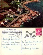 Vintage Postcard - The Moorland Hotel, Bas Rocks, MA