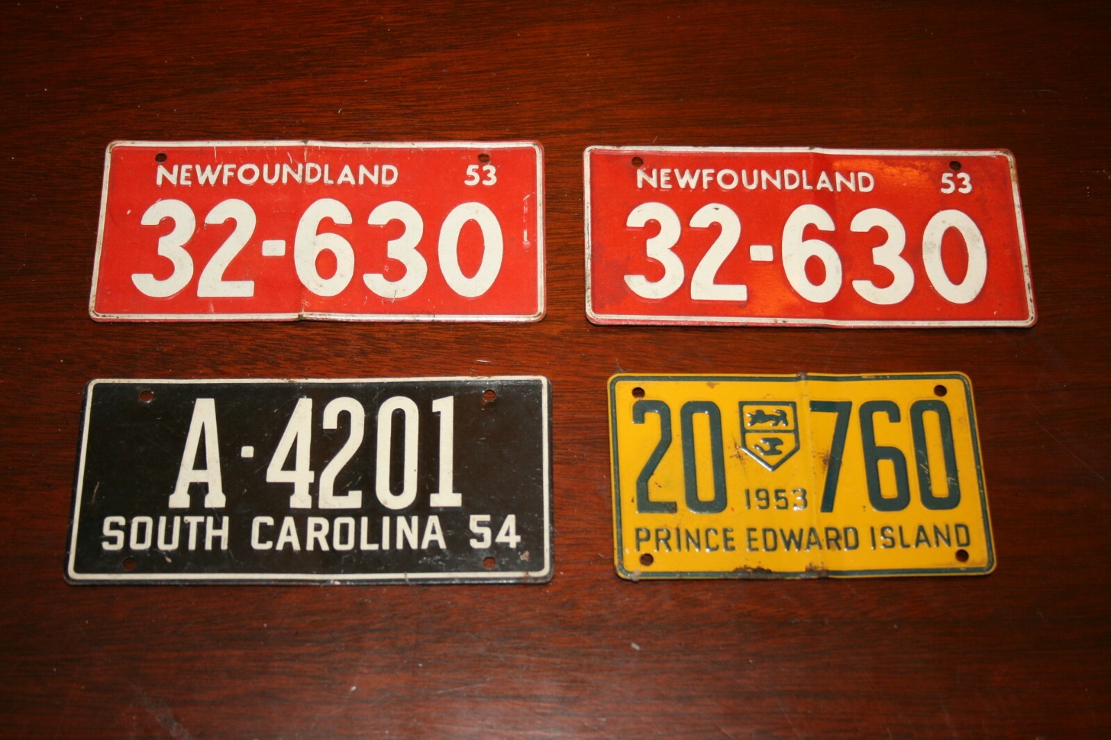 Vintage 1953/54 Cereal Mini Bicycle License Plates eBay