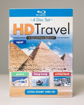 HD Travel (Blu-ray Disc, 2010, 4-Disc Set) - new, sealed, ships free