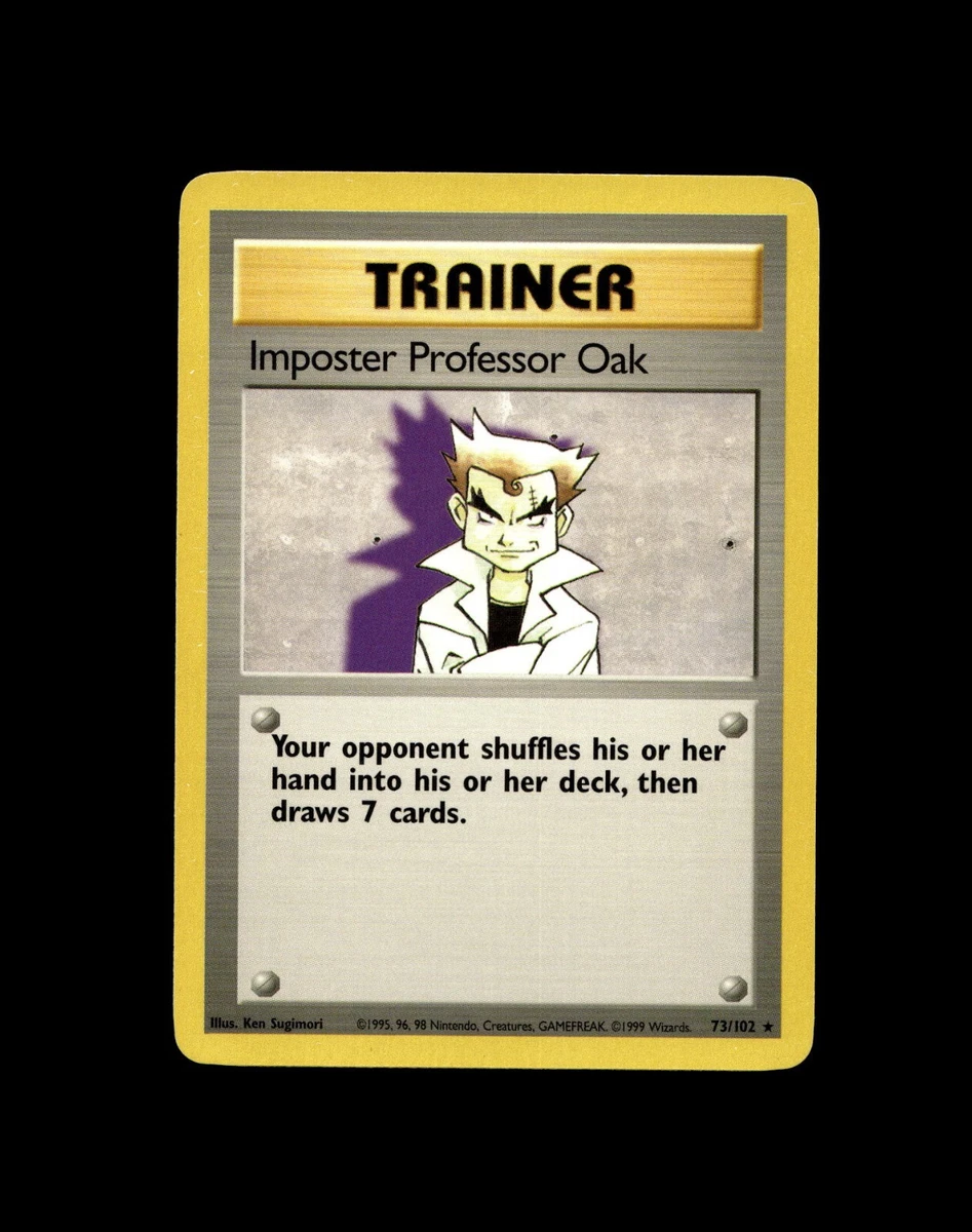 Imposter Professor Oak Pokémon TCG Cards for sale | eBay