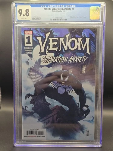 Venom: Separation Anxiety #1 CGC 9.8 Graded Comic Book   Marvel  Spider-Man