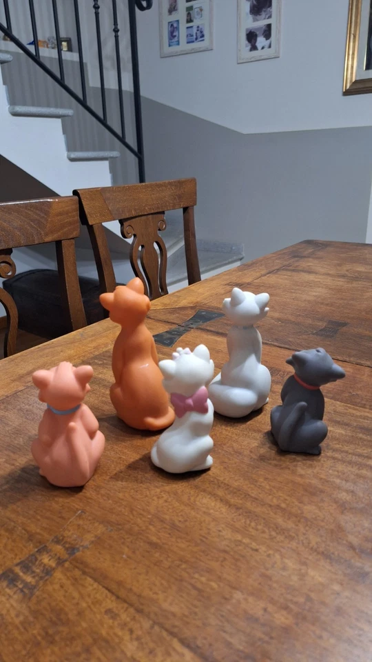 Pupazzi Gomma Disney Aristogatti NO Ledra vintage rubbertoys - Immagine 2 di 4