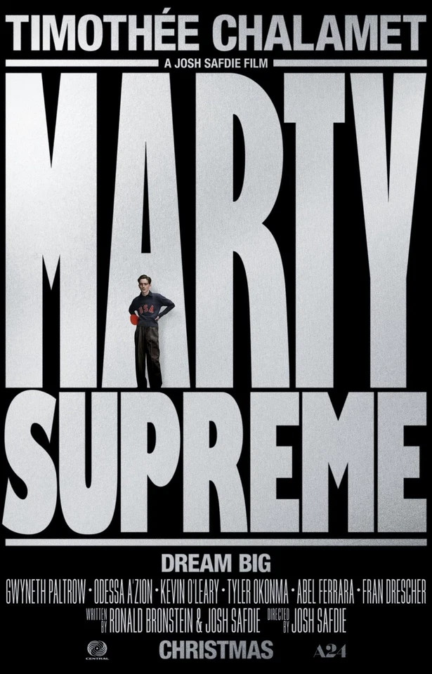 Marty Supreme movie poster - 11 x 17 inches - Timothee Chalamet