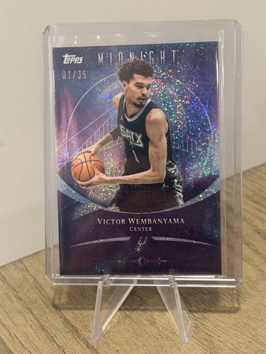 Victor Wembanyama [Winter Solstice] #41 2025 Topps Midnight card
