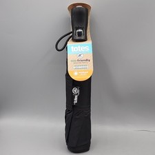 Rain Sun Auto Open Umbrella with Large 42" Coverage New Black