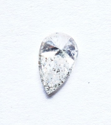 Natürlicher Diamant 1,13 ct Tropfen - IGI Zertifikat - ''Salt & Pepper'' - Natural