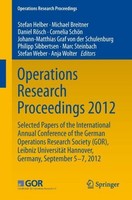Operations Research Proceedings 2012 Stefan Helber