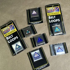 Lot Of  7 Cub Scout Belt Loops Swimming Misc Softball Culture Astronomy Snow Geo