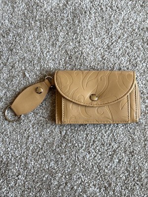 Keychain Wallet Wristlet Women Mini Zip Dual Pouch