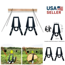 High-Quality AR500 Target Holder Kit - For 2x4 or Pipe Setup, No Tools Required